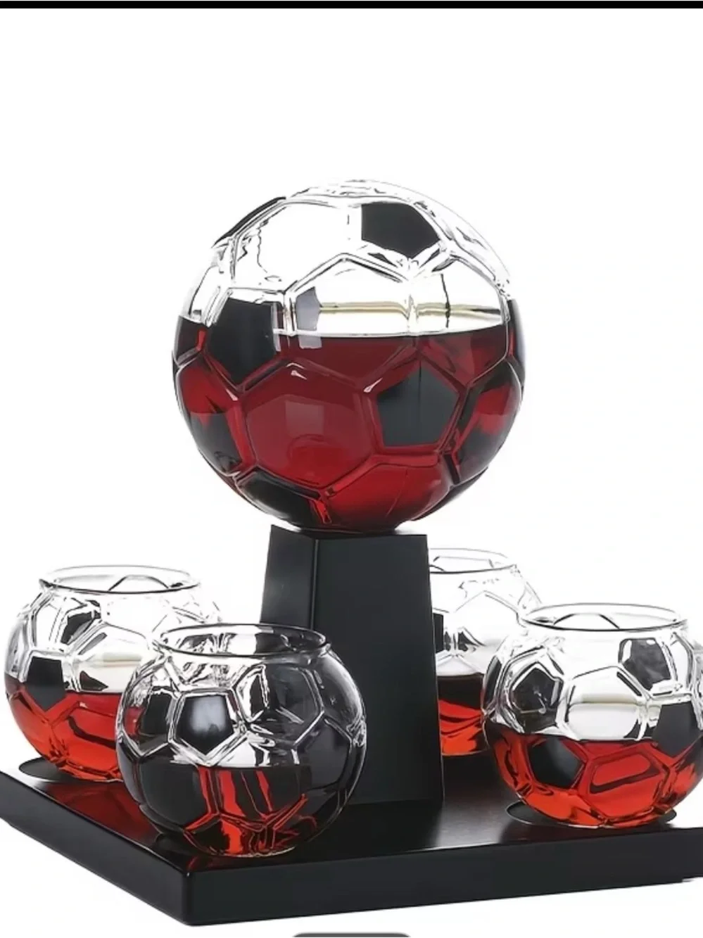 Luxury Soccer Ball Whiskey Decanter Set